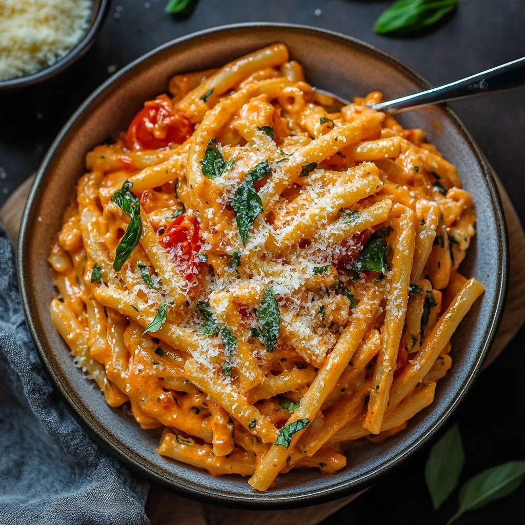 Creamy Tomato Garlic Pasta