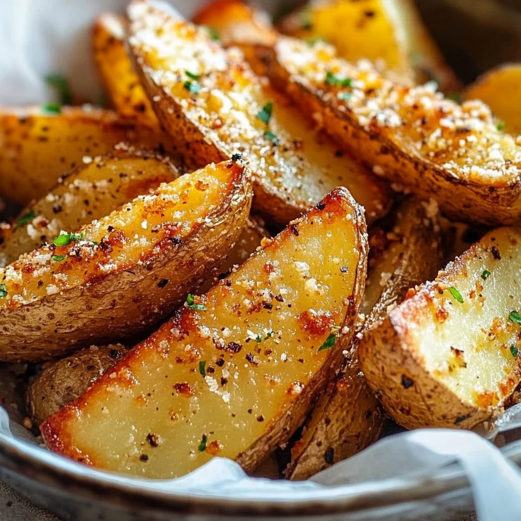 Garlic Parmesan Potato Wedges