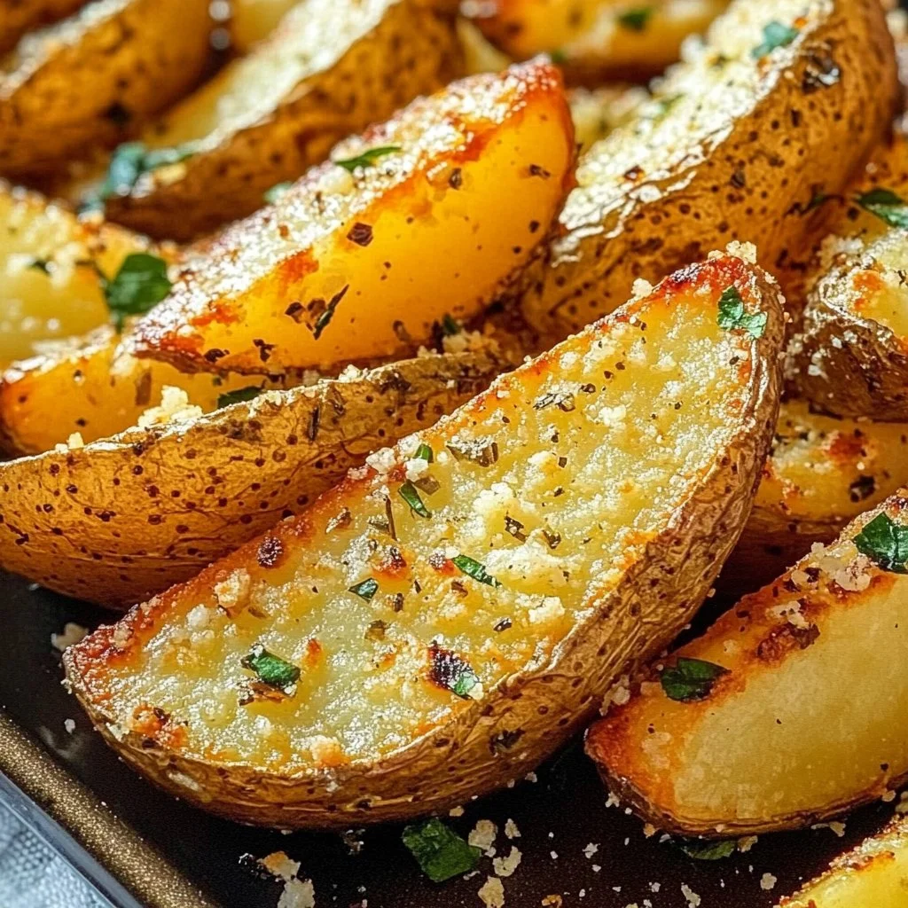 Garlic Parmesan Potato Wedges