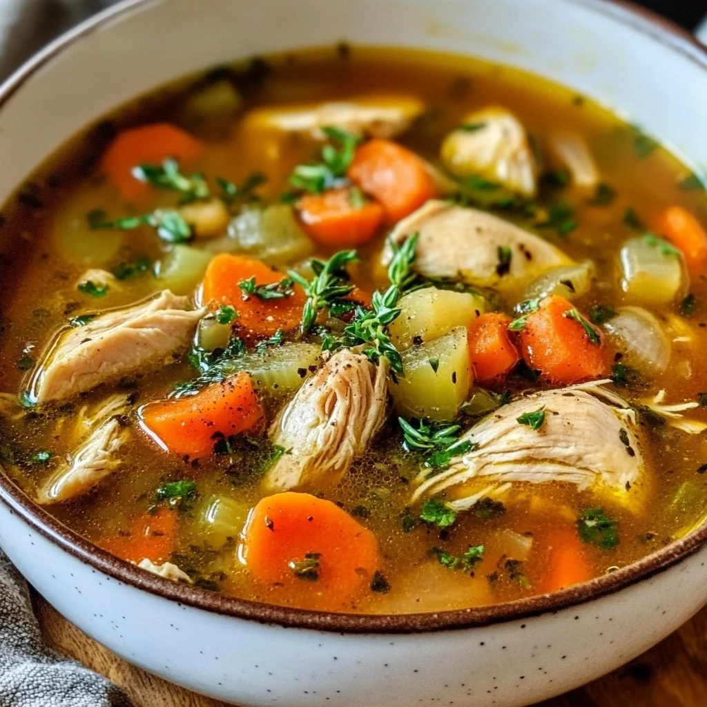 Hearty Chicken Veggie Soup