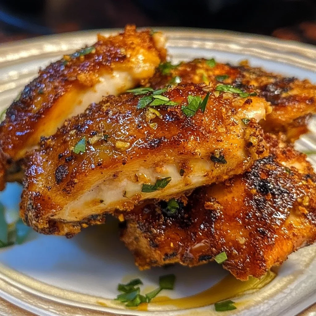 Juicy Crispy Chicken Thighs