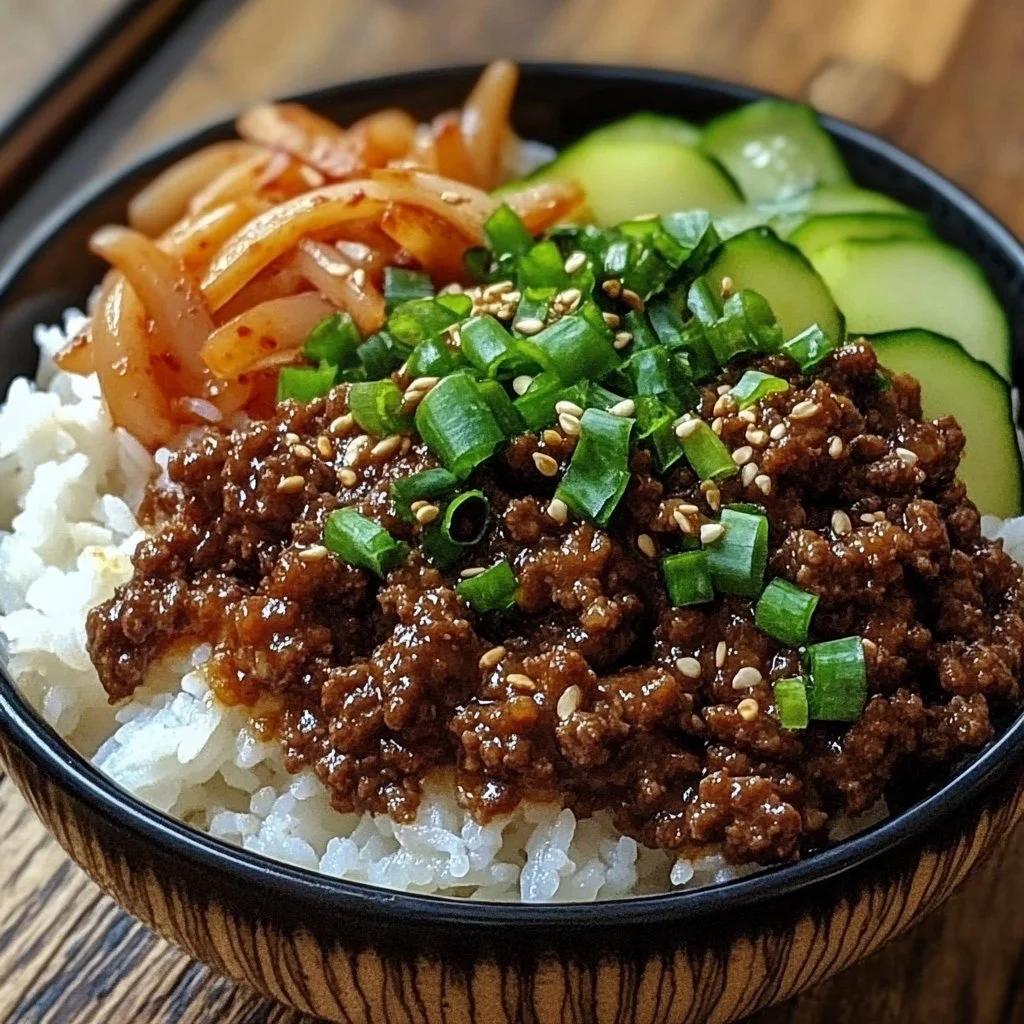 Korean Ground Beef Bowl