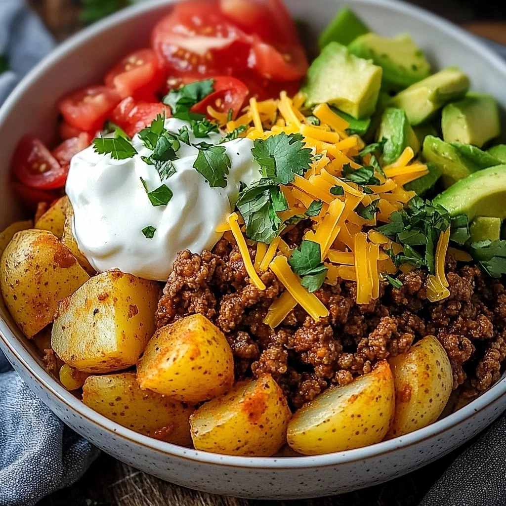 Loaded Potato Taco Bowl