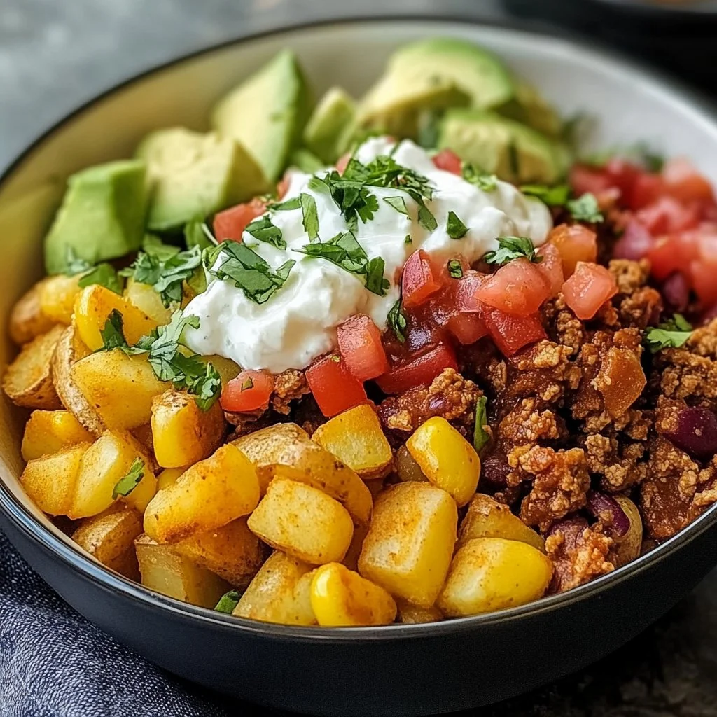 Loaded Potato Taco Bowl