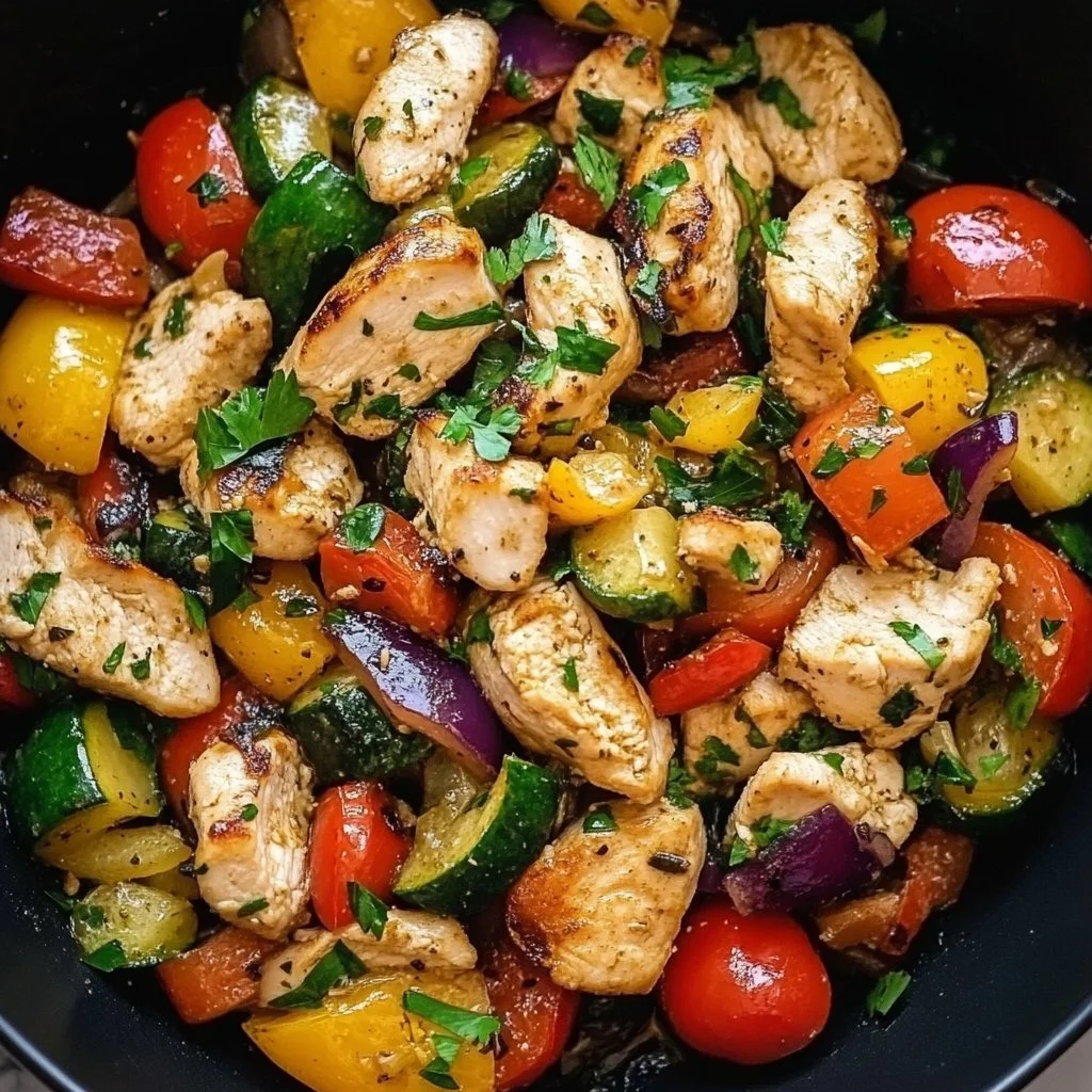 Mediterranean Chicken Stir Fry