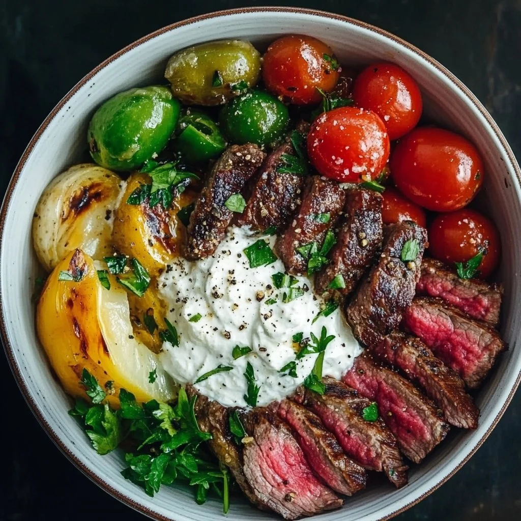 Mediterranean Steak Bowl Recipe