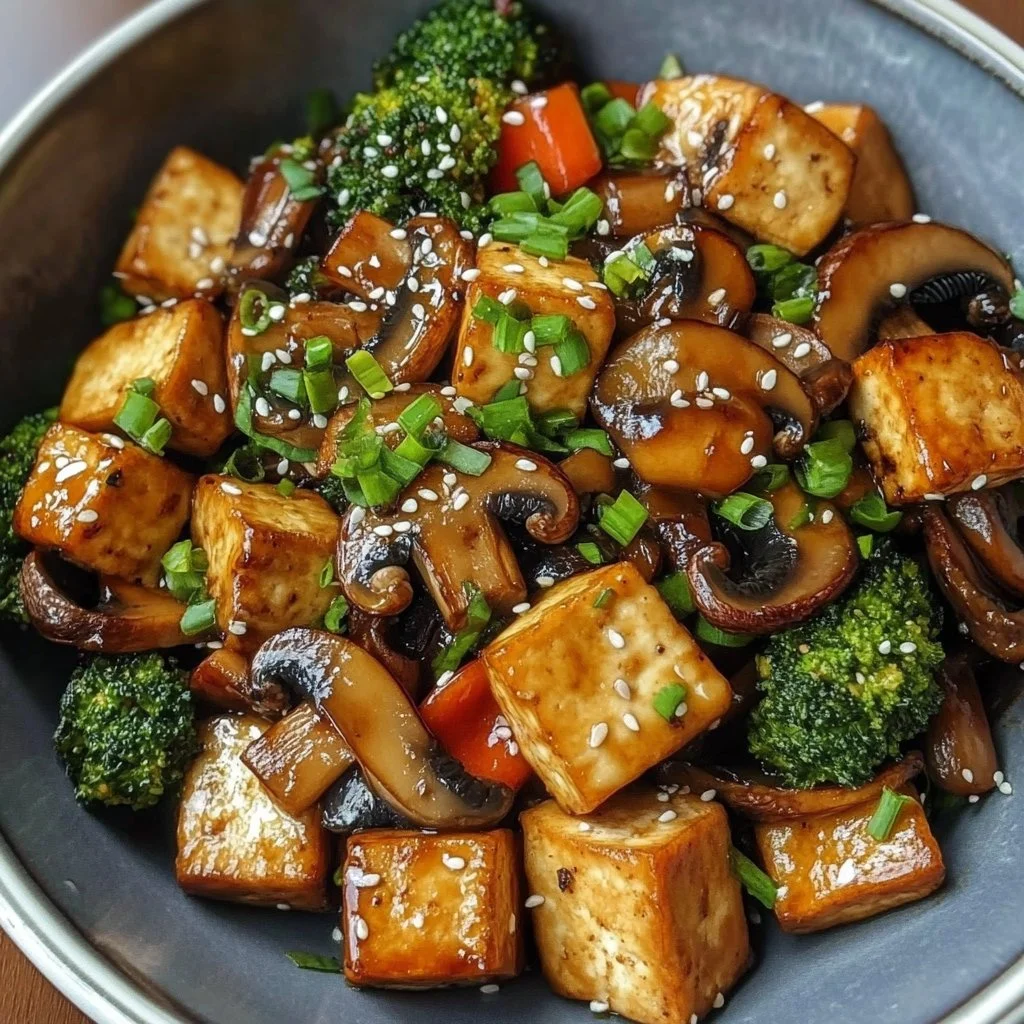 Mushroom and Tofu Stir-Fry