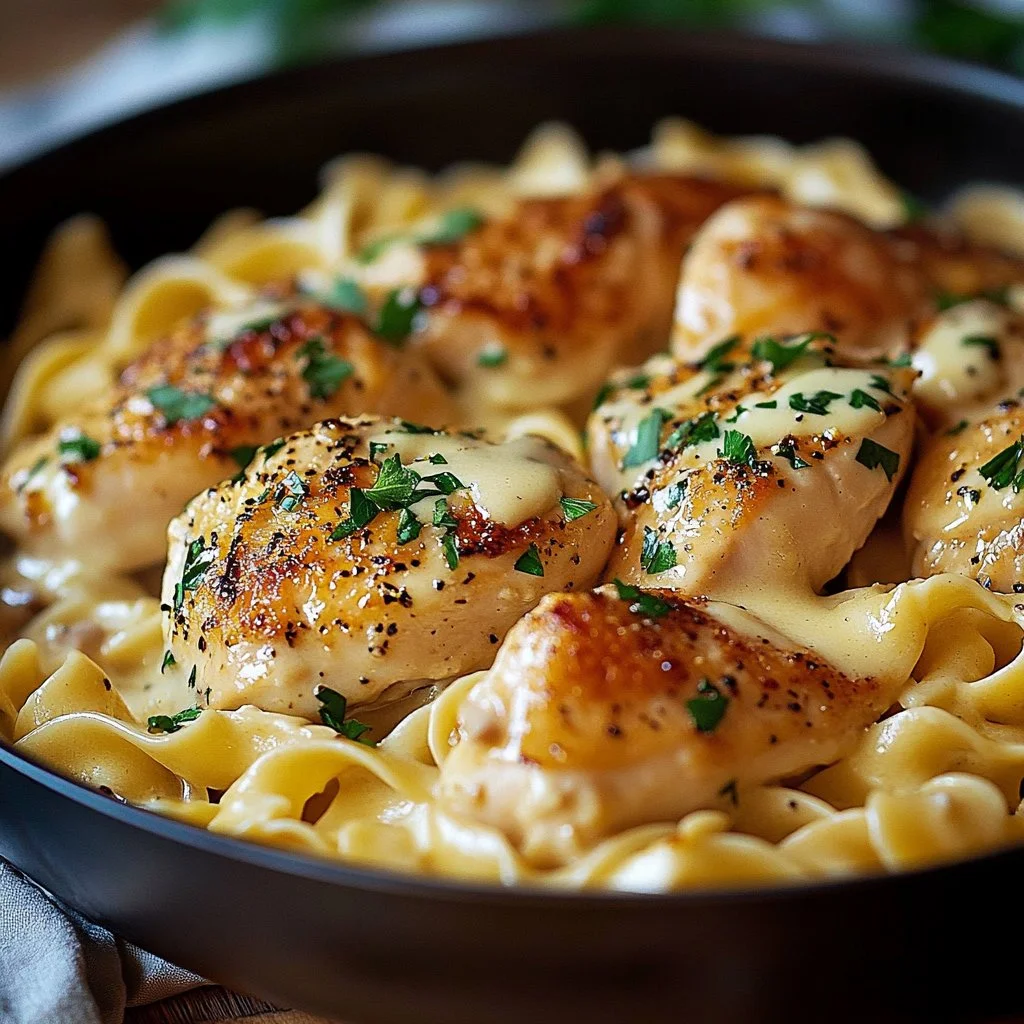 One-Pan Chicken with Buttered Noodles