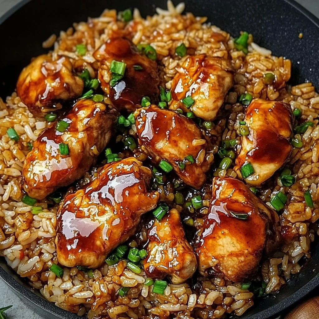 One-Pan Honey BBQ Chicken Rice