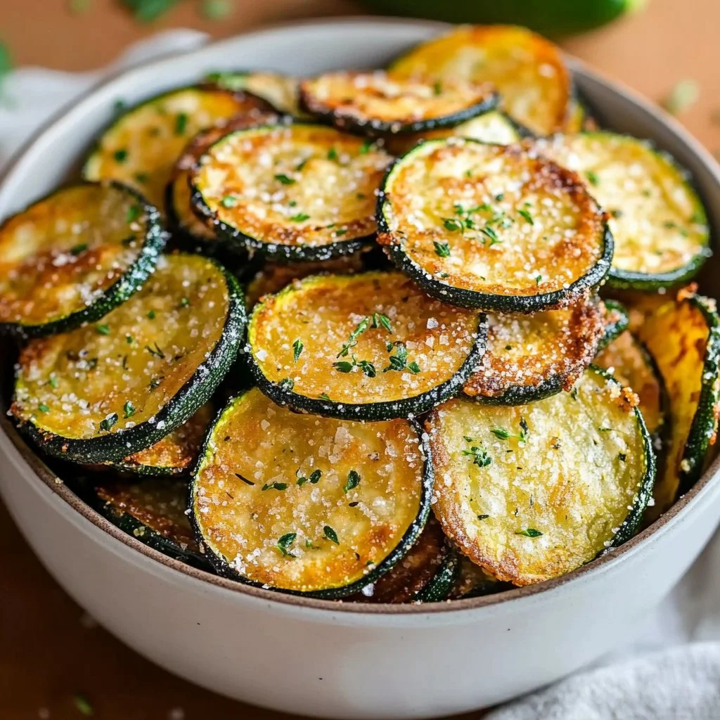 Oven-Baked Zucchini Chips Oven-Baked Zucchini Chips