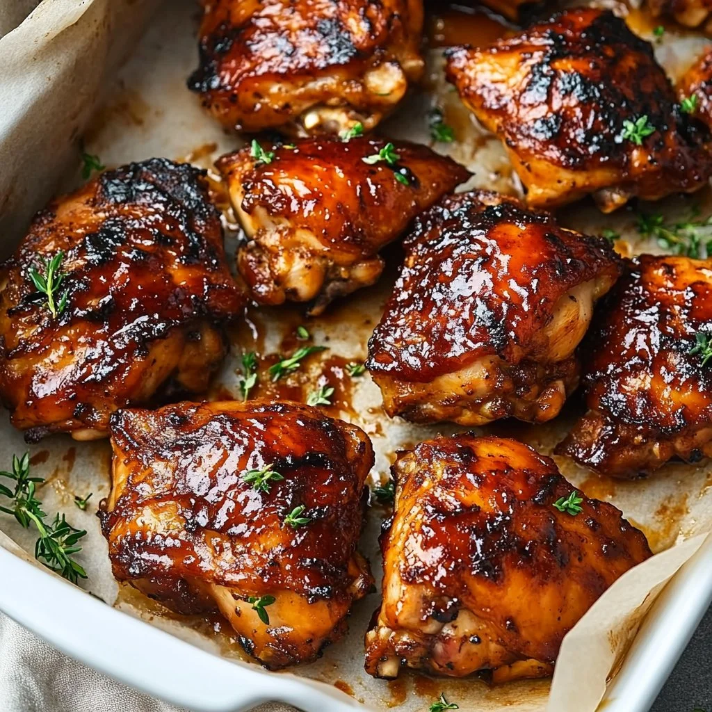 Oven Barbecue Chicken Thighs