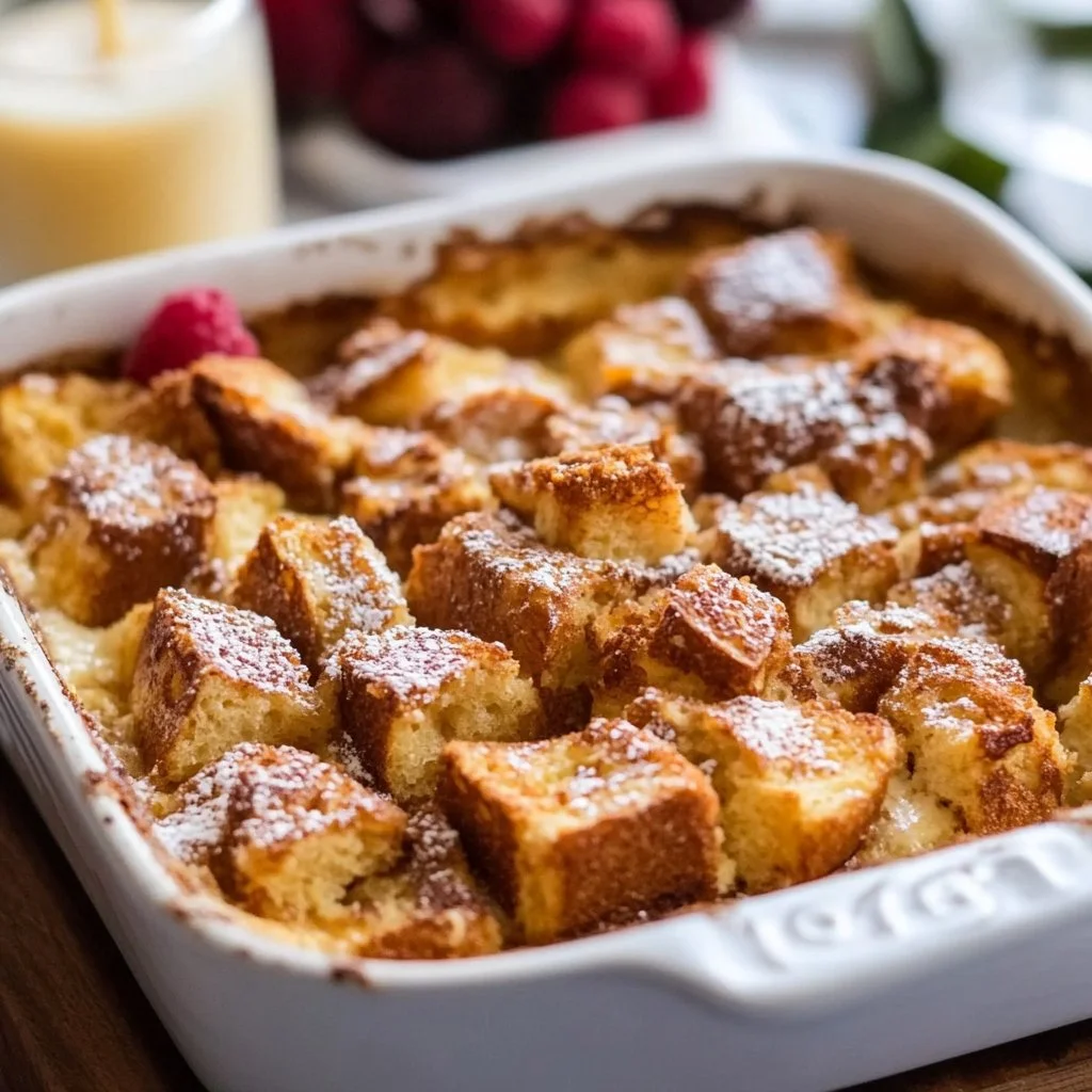 Easy Overnight Baked French Toast Casserole