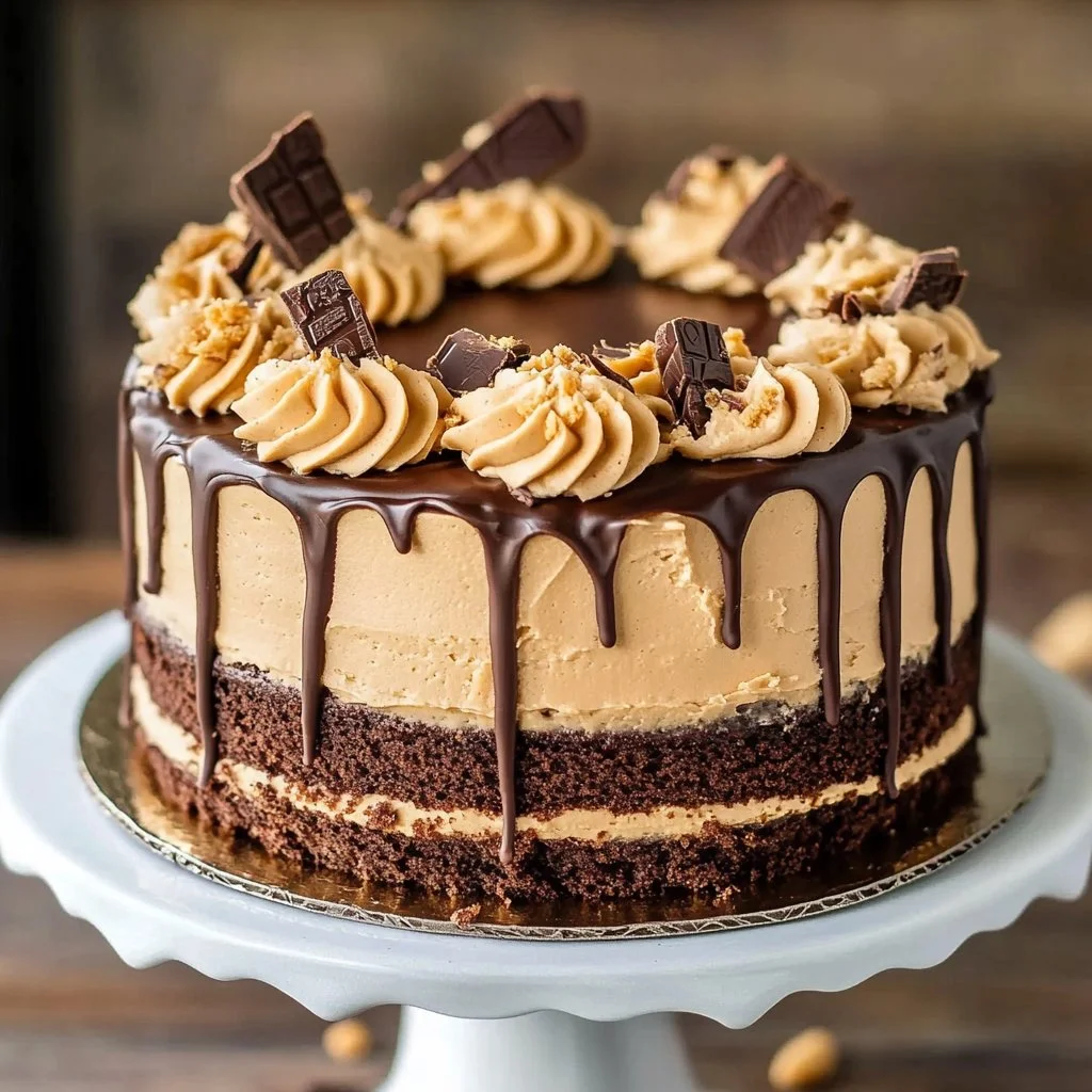 Peanut Butter Chocolate Layer Cake