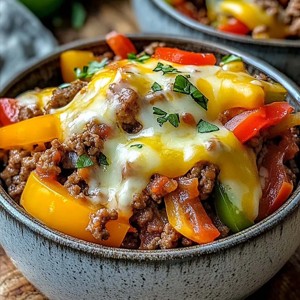 Philly Cheesesteak Bowls