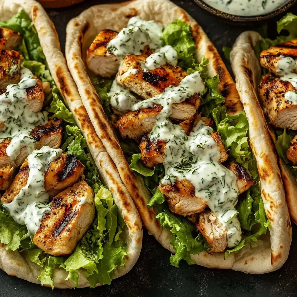 Sheet Pan Chicken Pitas with Herby Ranch