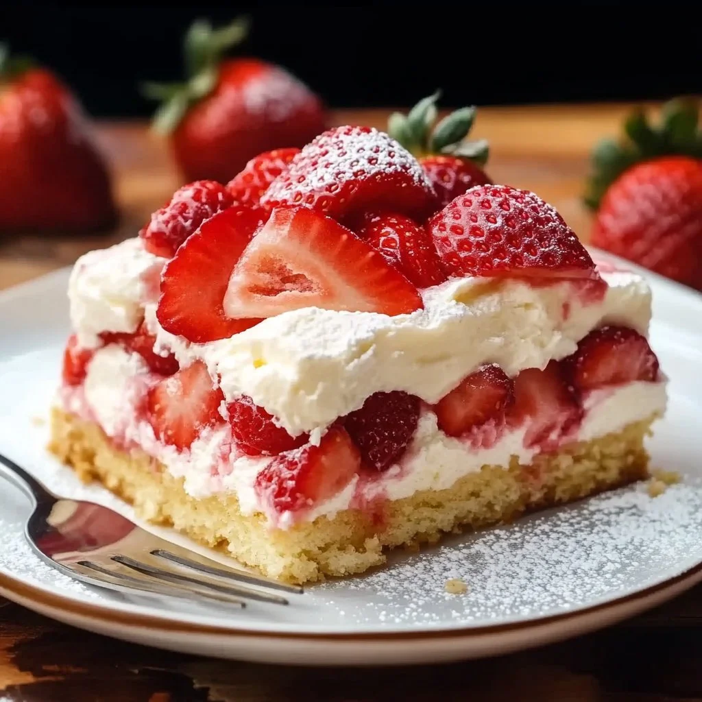 Slab Strawberry Shortcake