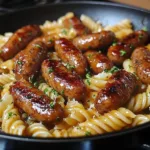 sticky honey garlic sausage pasta skillet 2026 03 24 235646 1