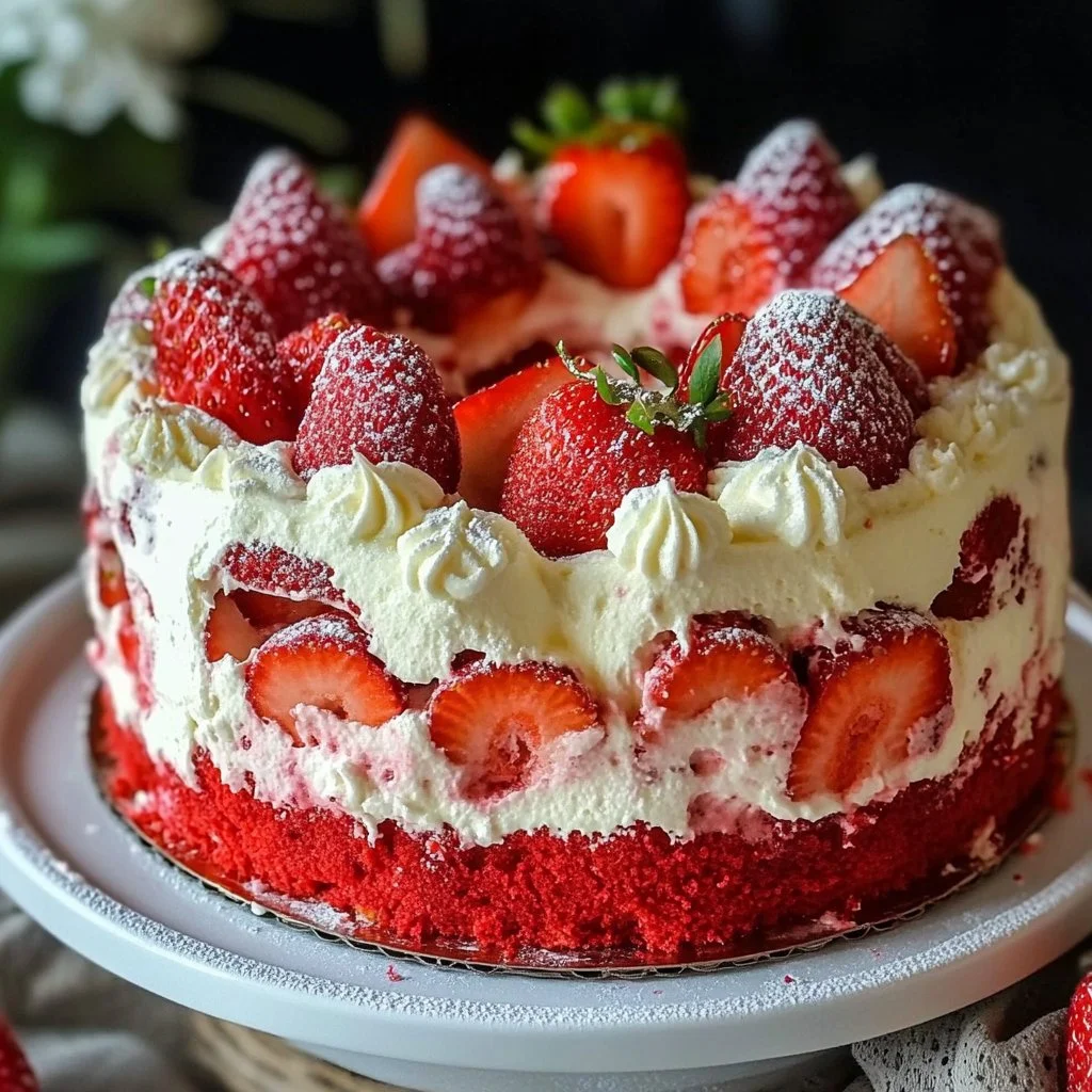 Irresistible Strawberry Earthquake Cake That Steals the Show