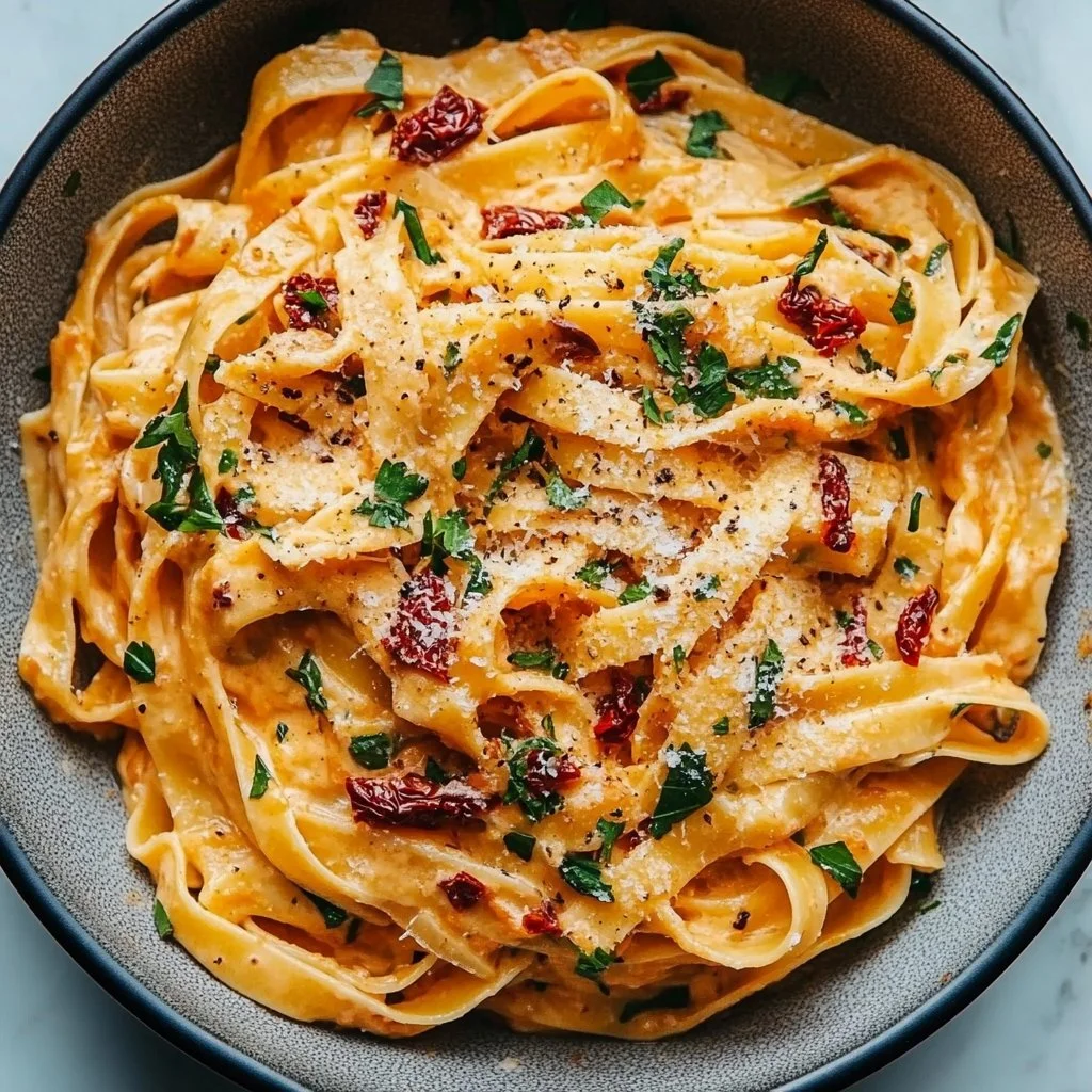 Creamy Vegan Sun-Dried Tomato Pasta