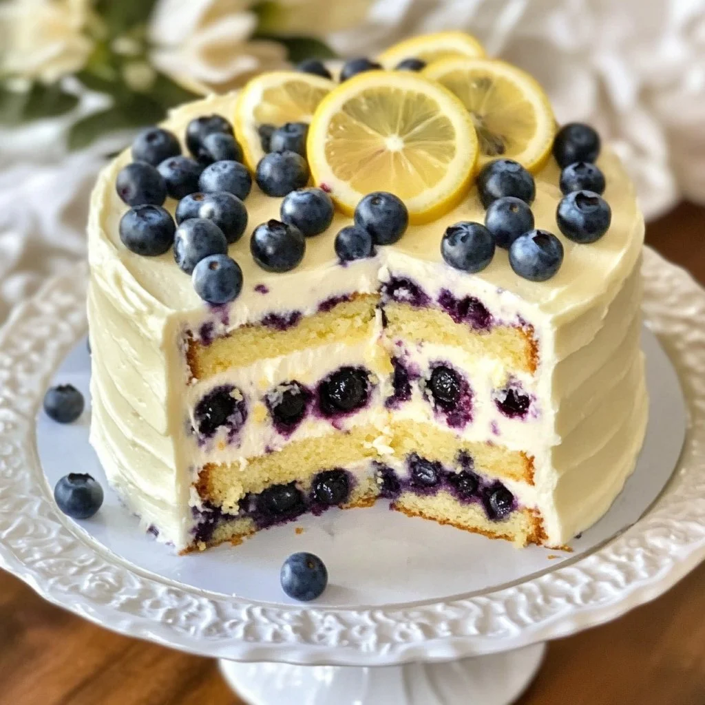 Our Favorite Zesty Lemon Blueberry Cake: A Taste of Sunshine