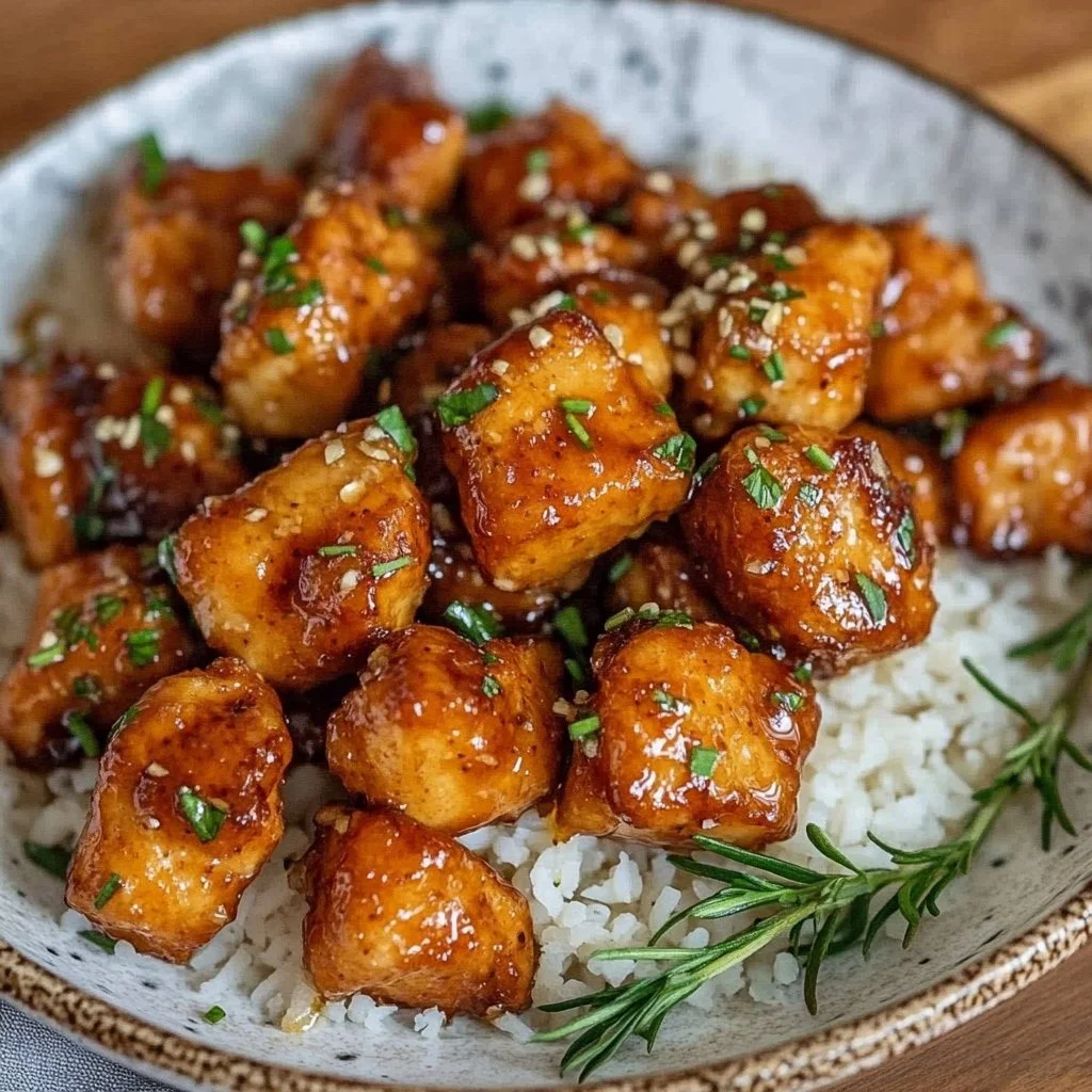 20 Minute Honey Garlic Chicken Bites