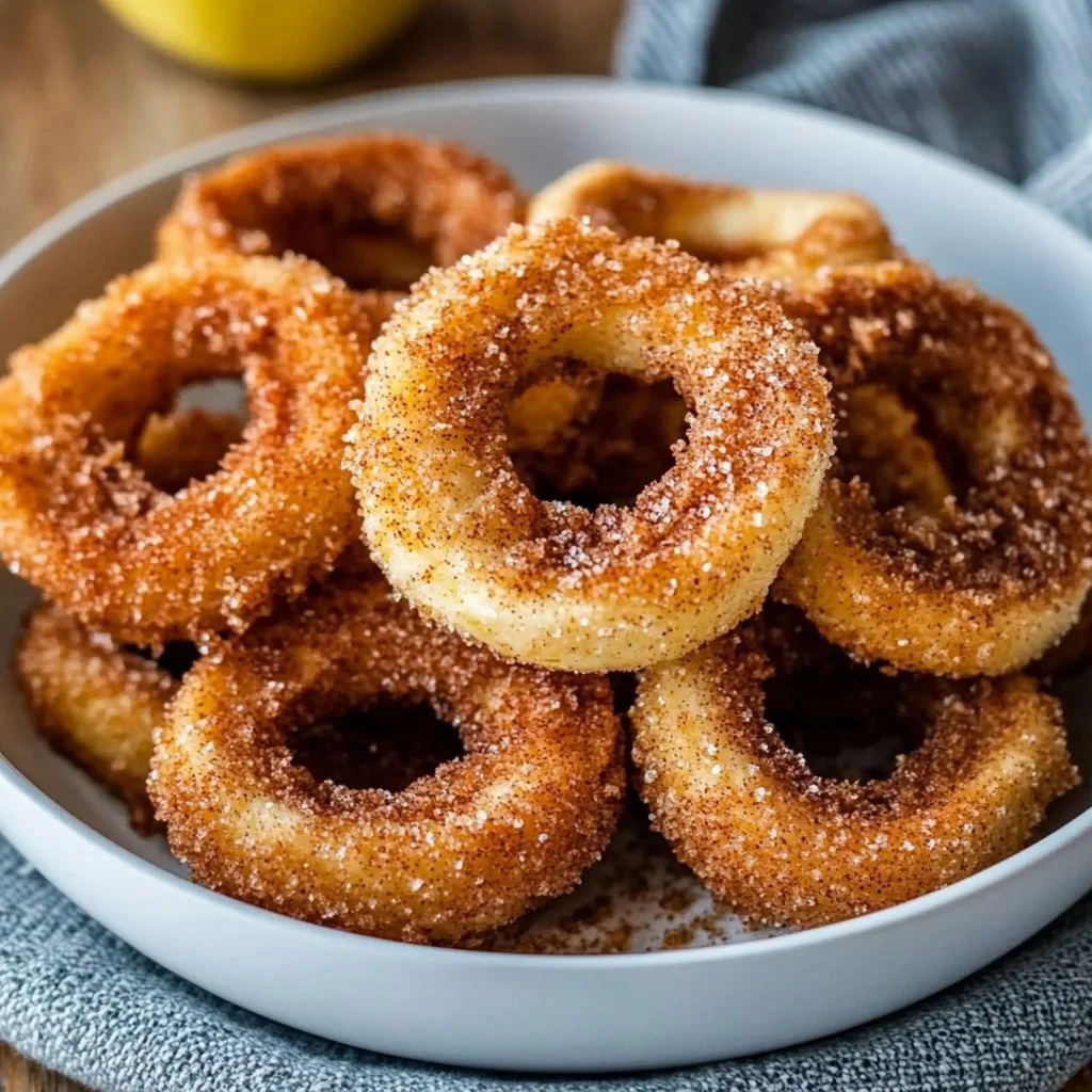 Air Fryer Cinnamon Apple Rings