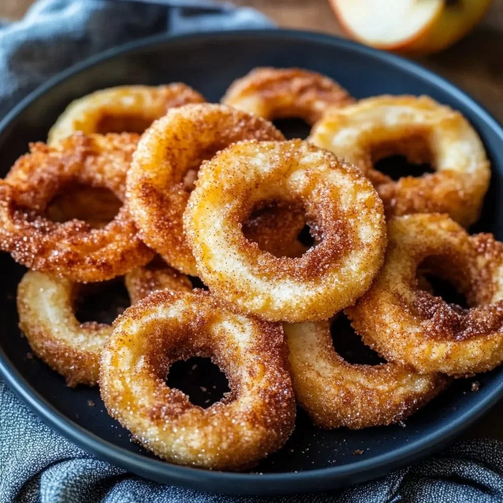 Air Fryer Cinnamon Apple Rings