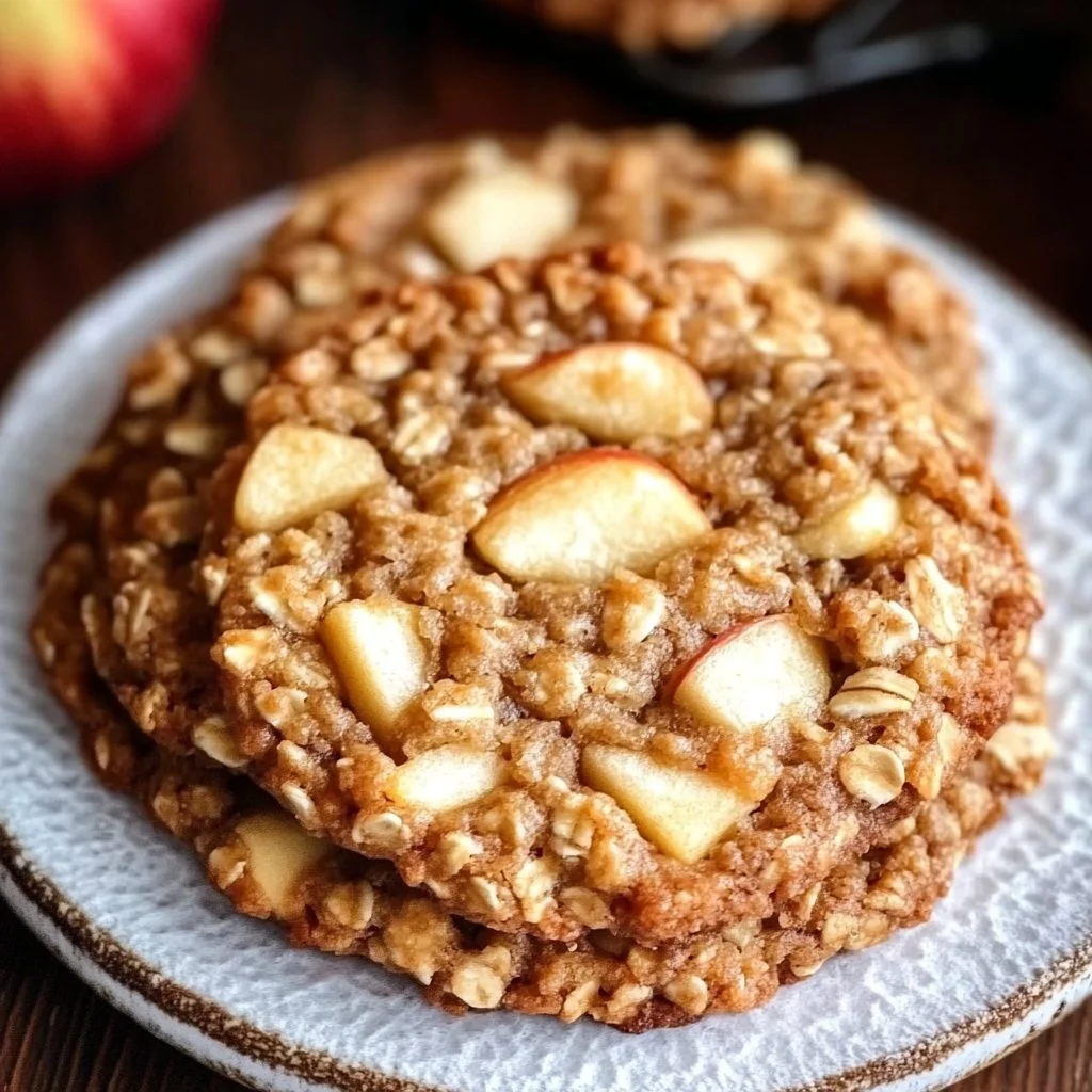 Apple Pie Oatmeal Cookies