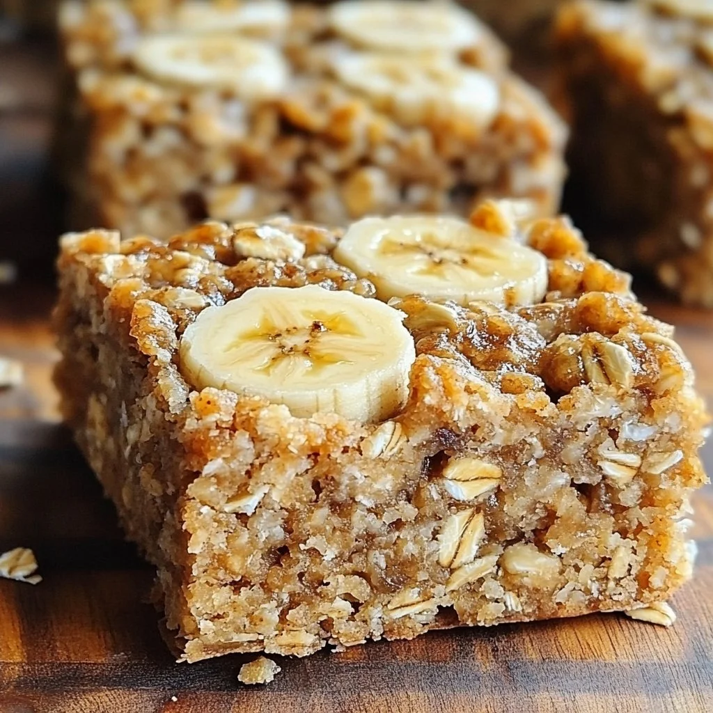 Banana Oatmeal Bars