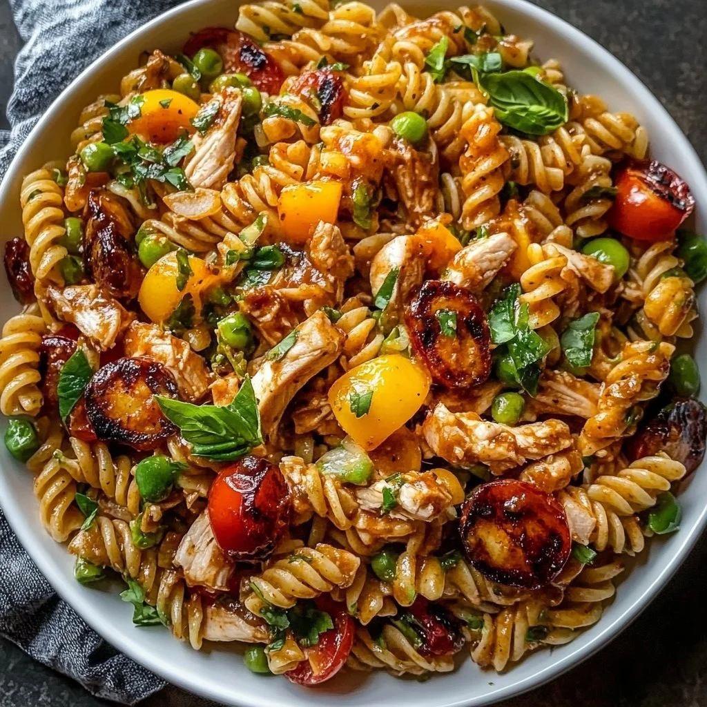 BBQ Chicken Ranch Pasta Salad