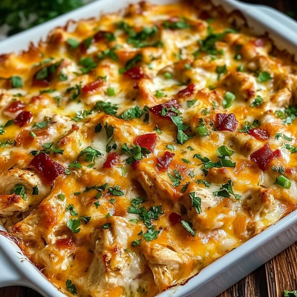 BBQ Ranch Chicken Casserole