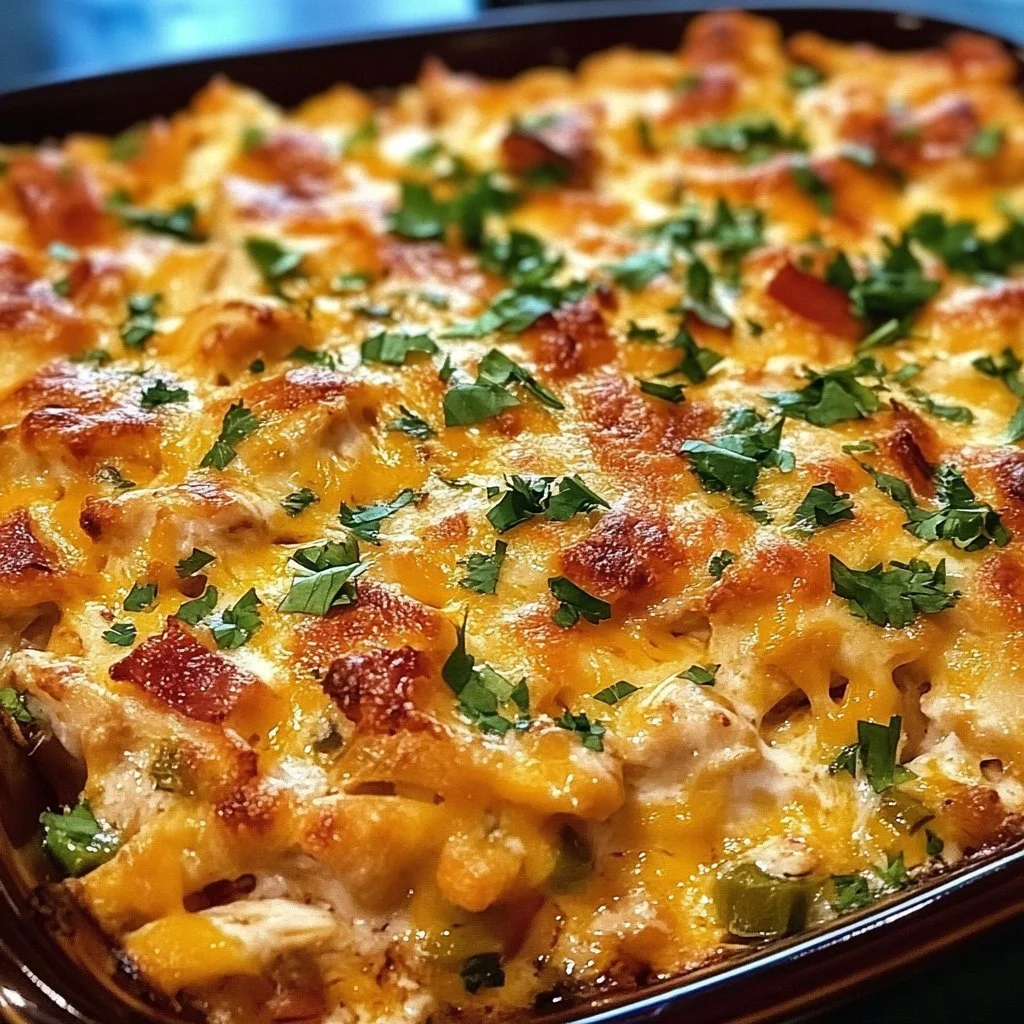 BBQ Ranch Chicken Casserole
