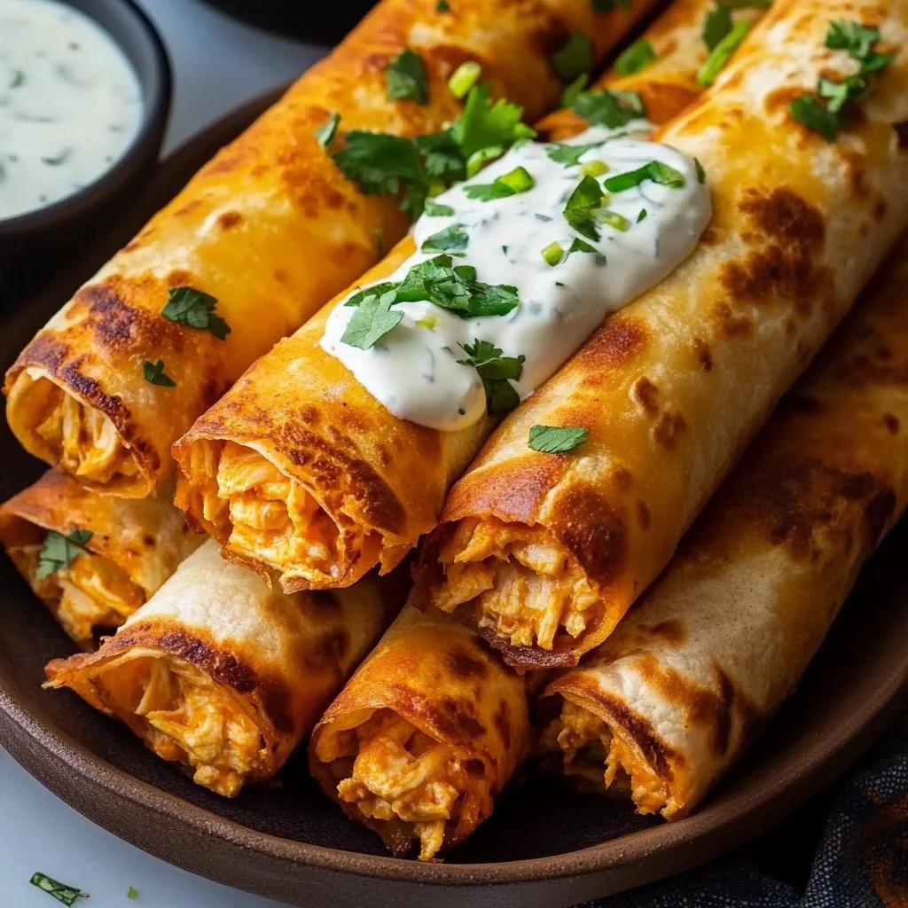 Buffalo Chicken Taquitos