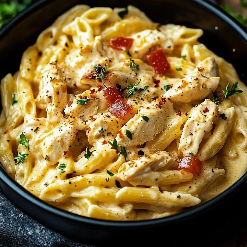 Crock Pot Creamy Cajun Chicken Pasta