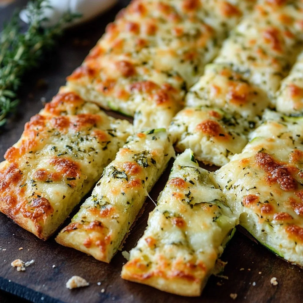 Cheesy Zucchini Breadsticks