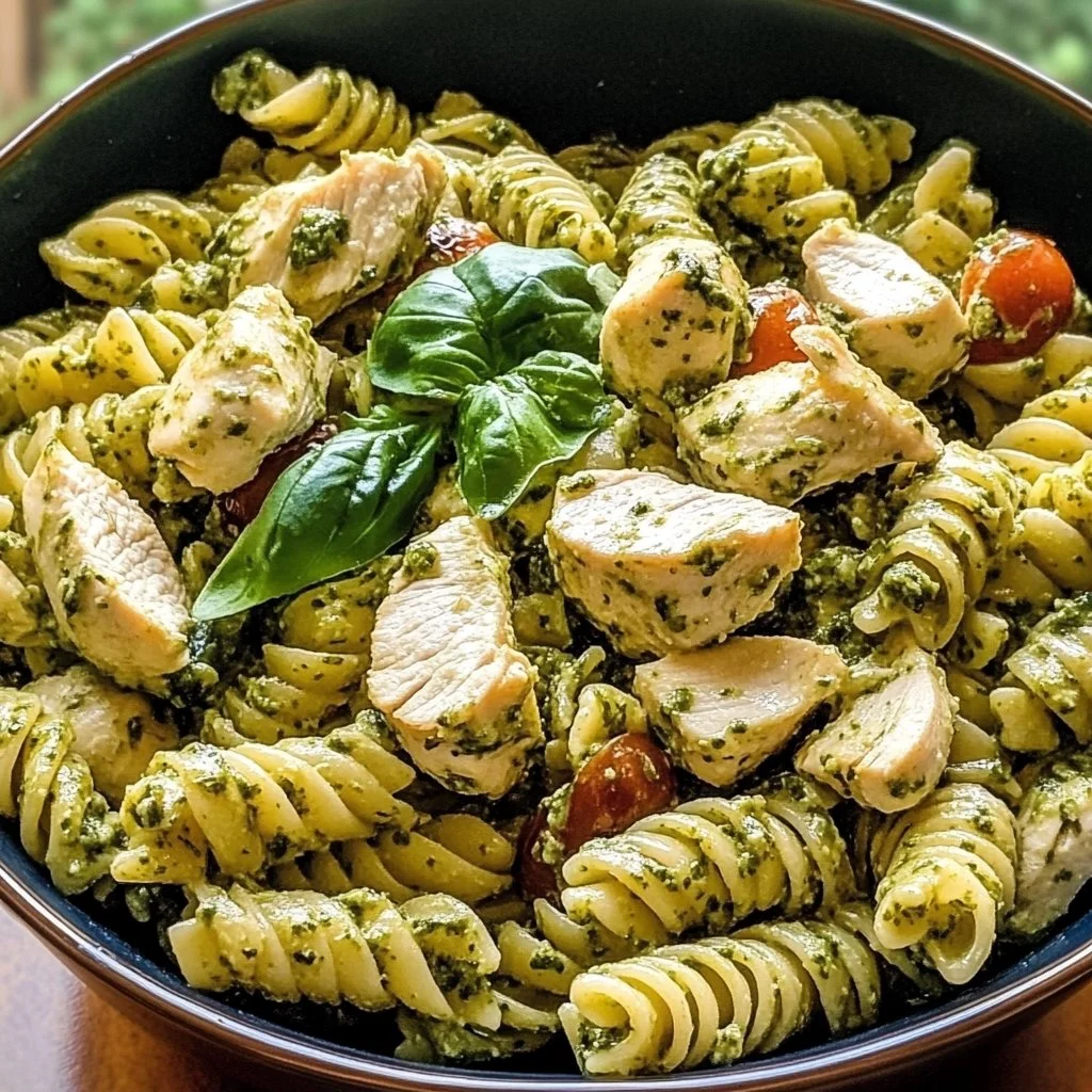 Chicken Pesto Pasta Salad