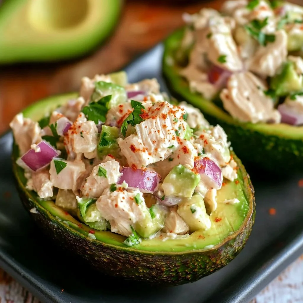 Chicken Salad Stuffed Avocado Recipe