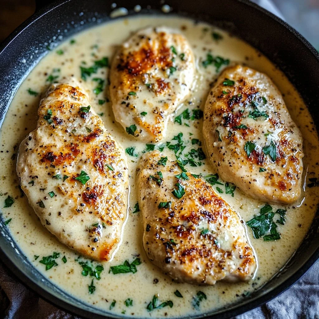 Creamy Garlic Parmesan Chicken Breast