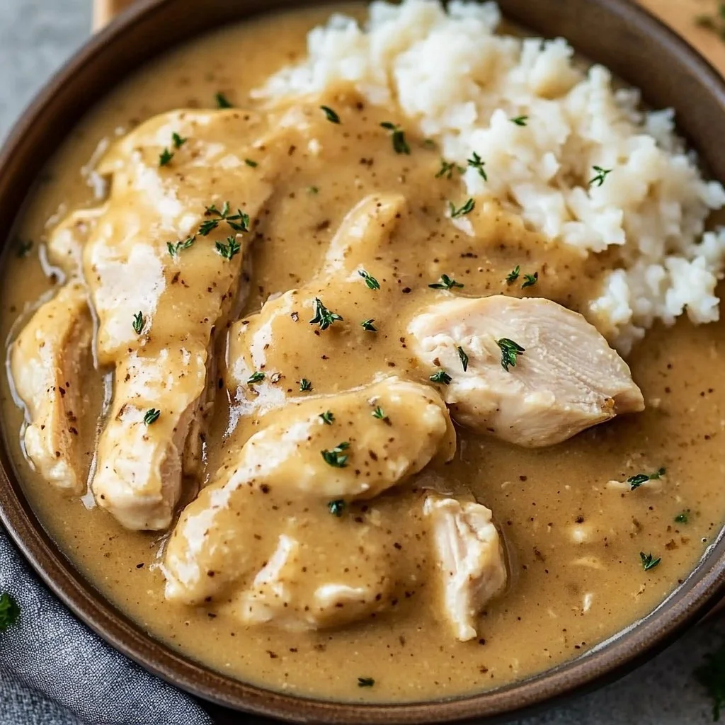 Slow Cooker Chicken and Gravy