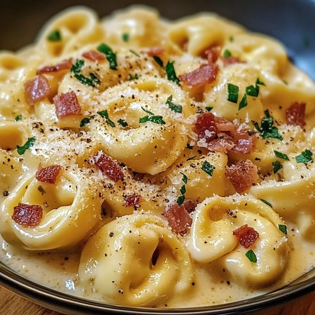 Creamy Tortellini Carbonara