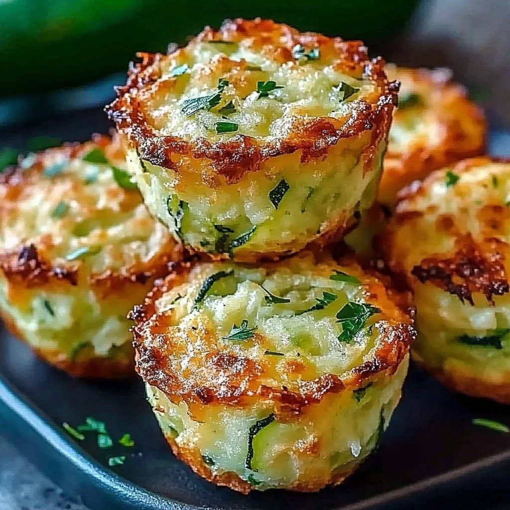 Crispy Parmesan Zucchini Potato Muffins for Healthy Snacking