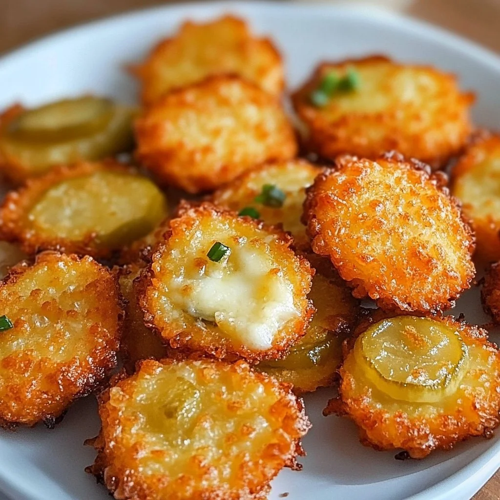 Crispy Pickle Cheese Bites