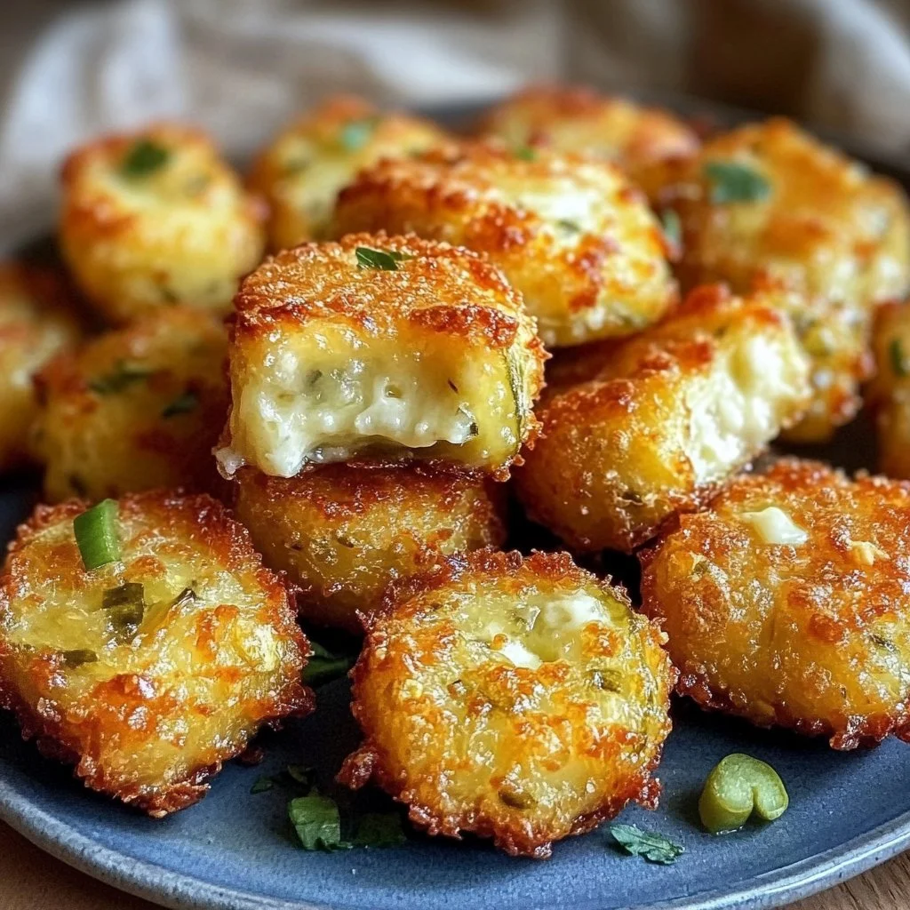 Crispy Pickle Cheese Bites