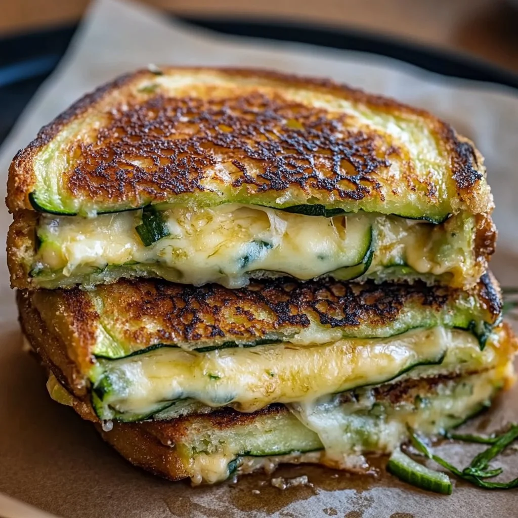 Crispy Zucchini Grilled Cheese