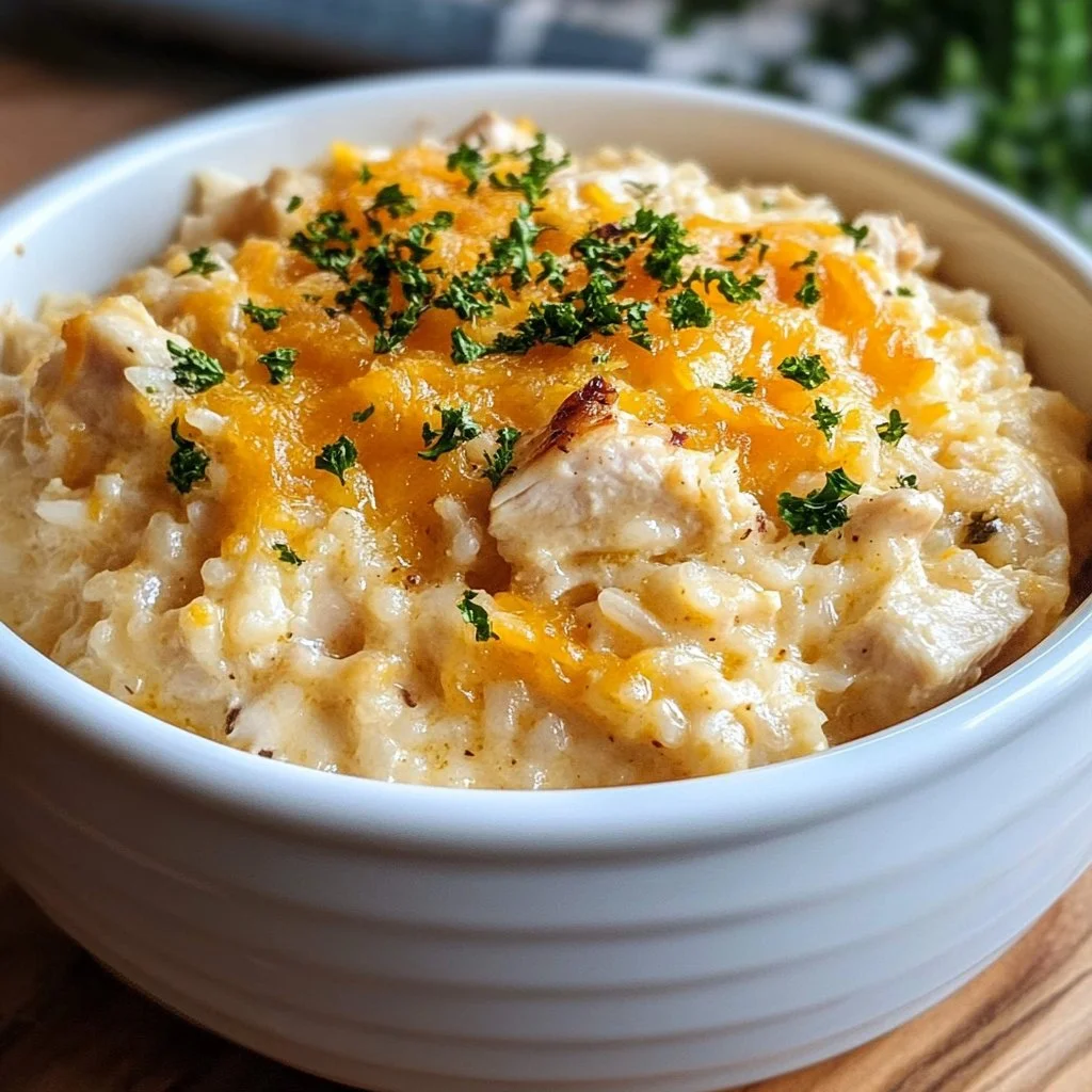 Crockpot Chicken and Rice Casserole