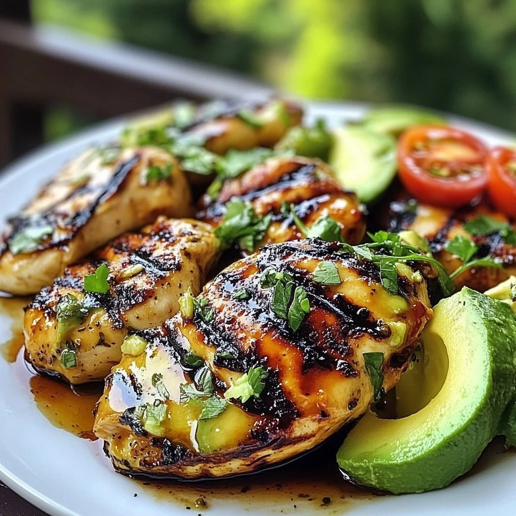 Juicy Grilled California Avocado Chicken