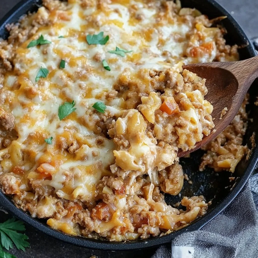 Ground Turkey Skillet Casserole