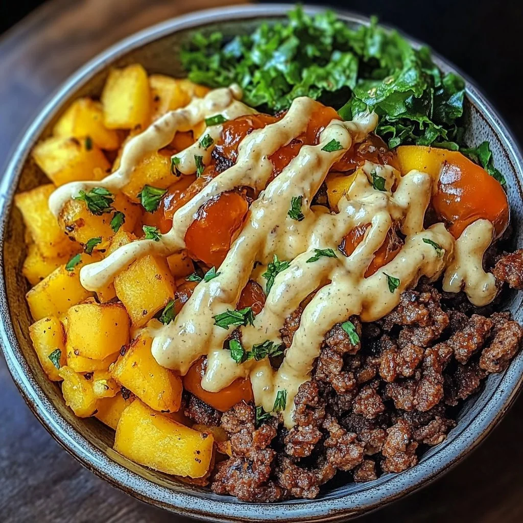 Guilt Free Smash Burger Bowl 3 Savory Smash Burger Bowl: Indulge Guilt-Free Cravings