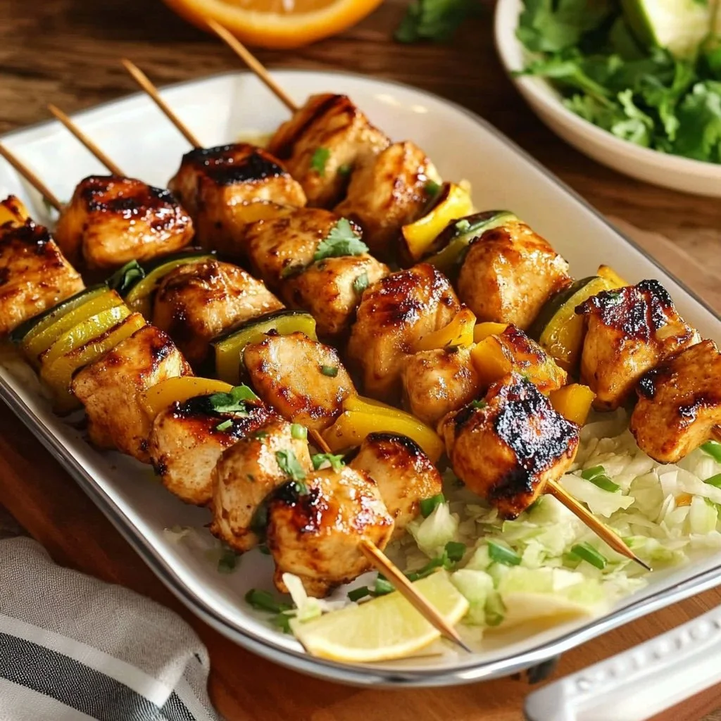 Hawaiian Chicken Skewers