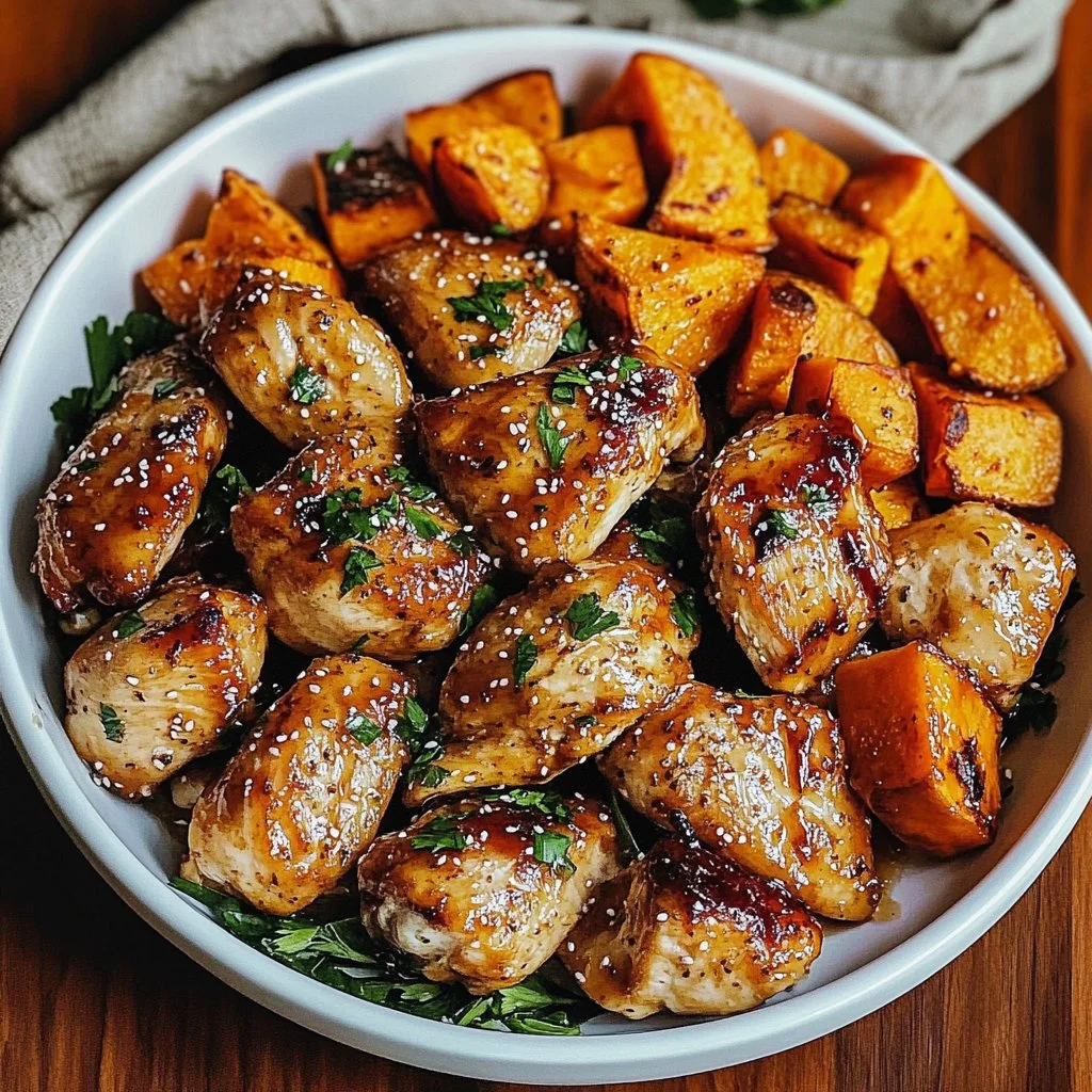Discover the Best Honey Garlic Chicken and Sweet Potato Recipe for a Quick and Delicious Dinner